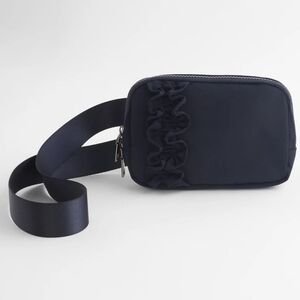 Chico's Neema Ruffle Belt Bag NWT